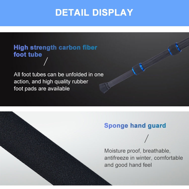 TRIOPO Oubao C-608S Adjustable Portable Carbon Fiber Tripod with Ball Head for SLR Camera - free shipping - PMC TechLife - Order now!