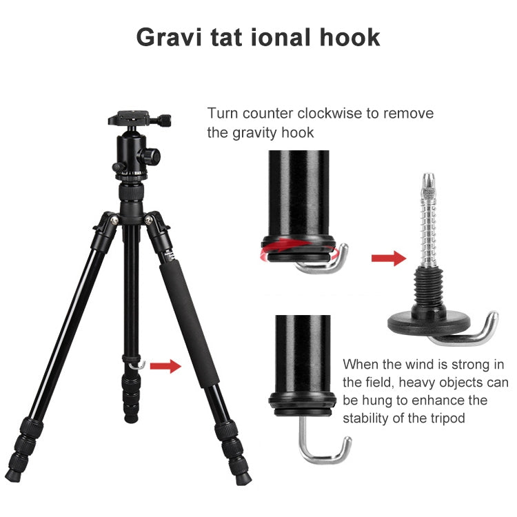 TRIOPO Oubao TA300 Adjustable Portable Aluminum Alloy Tripod with Ball Head for SLR Camera - free shipping - PMC TechLife - Order now!