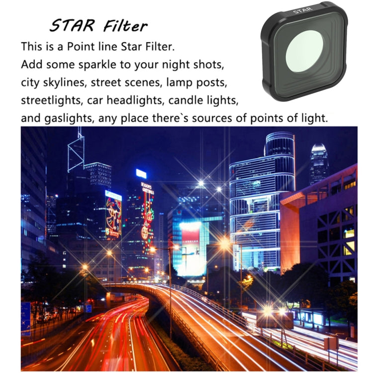 JSR KB Series Star Effect Lens Filter for GoPro HERO13 Black /12 Black /11 Black /10 Black /9 Black - Lens Filter by JSR | Online Shopping South Africa | PMC TechLife | Buy Now Pay Later Mobicred