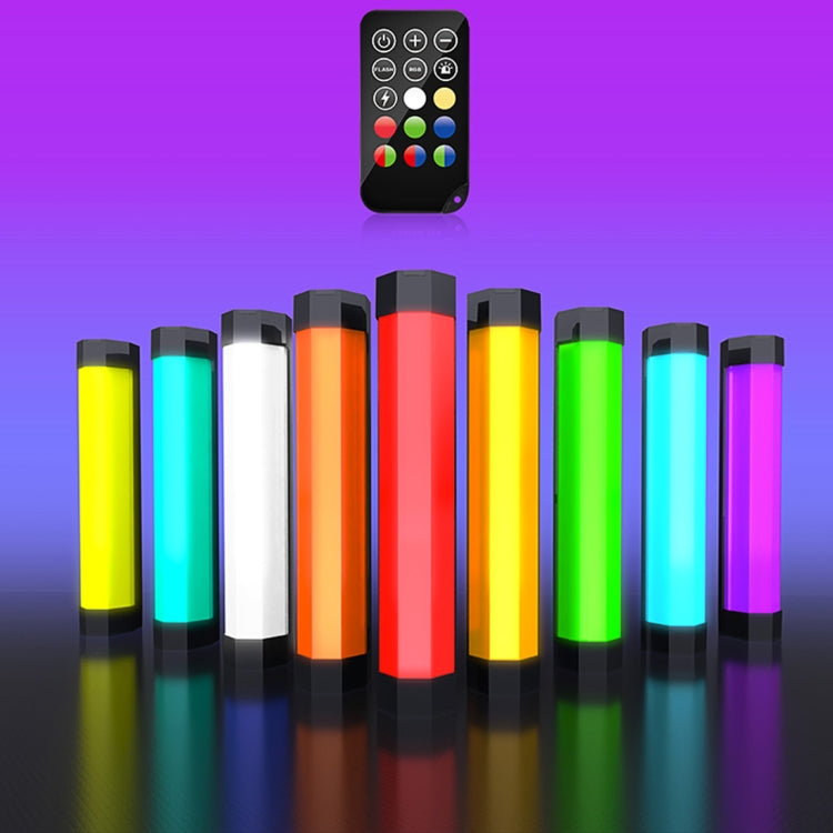 LUXCeO RGB Colorful Photo LED Stick Video Light APP Control Adjustable Color Temperature Waterproof Handheld LED Fill Light with Remote Control(Black) - free shipping - PMC TechLife - Order now!