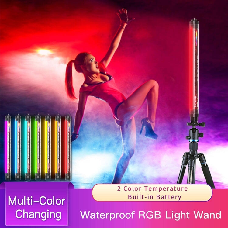 LUXCeO P7RGB Pro Colorful Photo LED Stick Video Light APP Control Adjustable Color Temperature Waterproof Handheld LED Fill Light with Remote Control - free shipping - PMC TechLife - Order now!