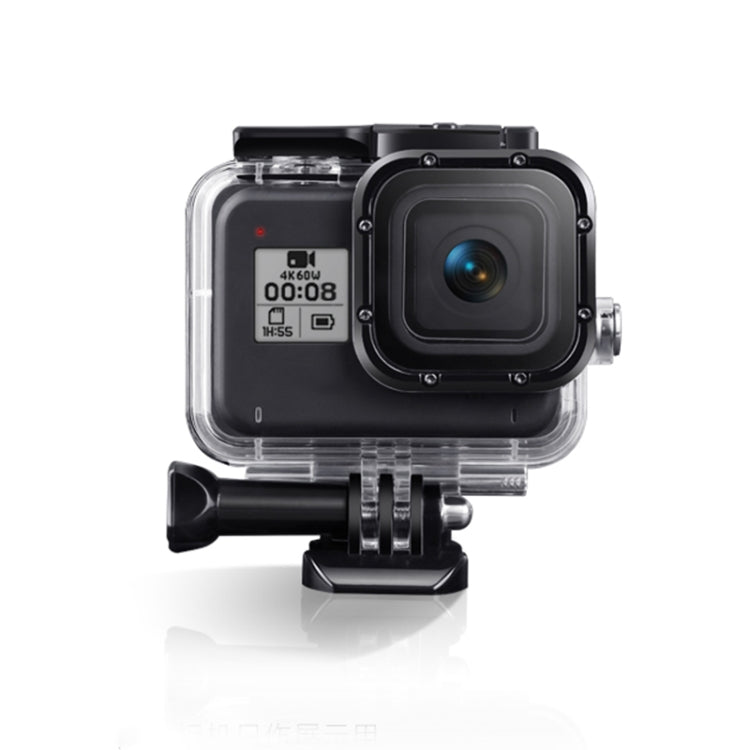 For GoPro HERO8 Black 45m Waterproof Housing Protective Case with Buckle Basic Mount & Screw & (Purple, Red, Pink) Filters & Floating Bobber Grip & Strap & Anti-Fog Inserts (Transparent) - Waterproof Cases by PMC TechLife | Online Shopping South Africa | PMC TechLife | Buy Now Pay Later Mobicred