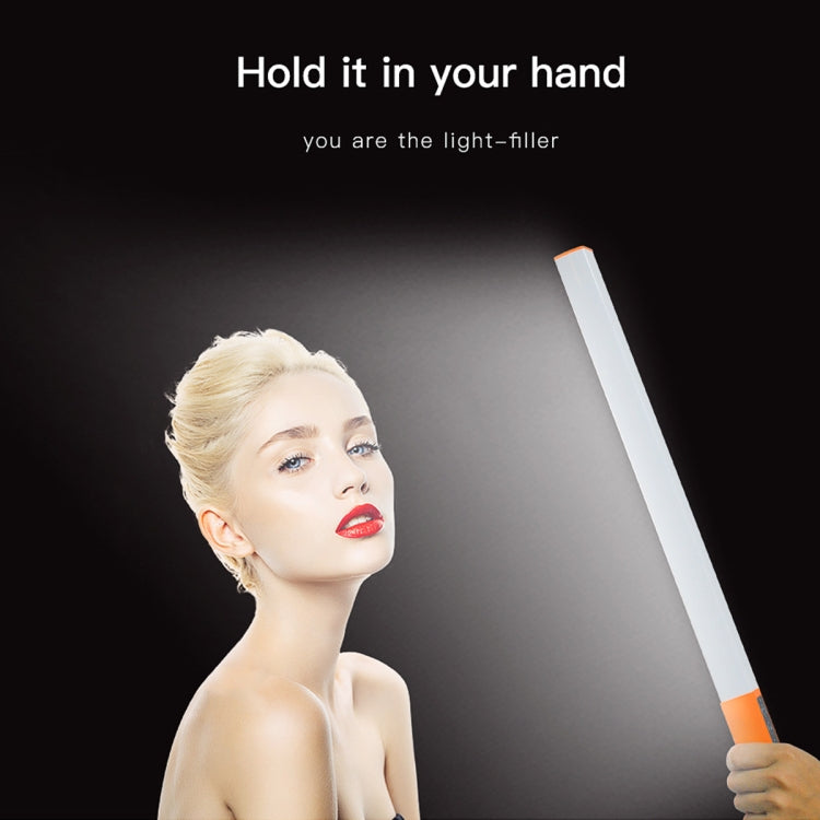 LUXCeO Q508D Dual Color Temperature Photo LED Stick Video Light Handheld LED Fill Light Flash Lighting Lamp(Orange) - free shipping - PMC TechLife - Order now!