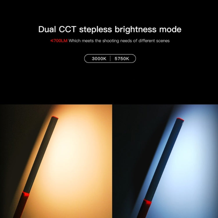 LUXCeO Q508D Dual Color Temperature Photo LED Stick Video Light Handheld LED Fill Light Flash Lighting Lamp(Orange) - free shipping - PMC TechLife - Order now!