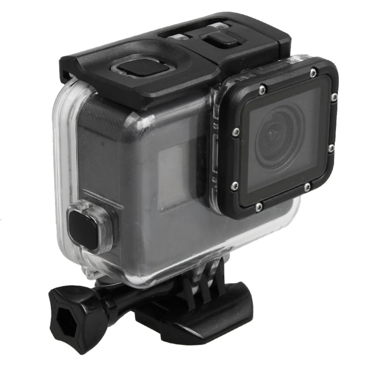 For GoPro HERO5 30m Waterproof PC & ABS Housing Protective Case + Touch Back Cover with Buckle Basic Mount & Long Screw, Backcover Size: 7 x 6 cm - Waterproof Cases by PMC TechLife | Online Shopping South Africa | PMC TechLife | Buy Now Pay Later Mobicred