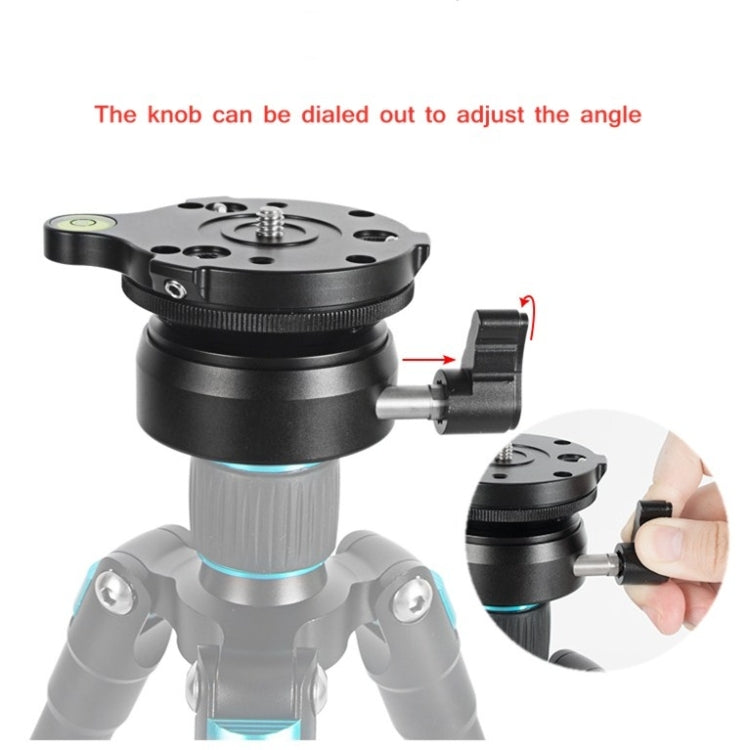 BEXIN DY-60N 3/8 inch Thread Dome Professional Tripod Leveling 360 Degree Panorama Head Base with Bubble Level & 3/8 inch Screw Adapter - free shipping - PMC TechLife - Order now!