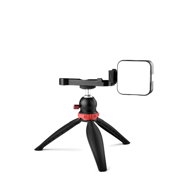 YELANGU CL9-A Camera Expansion Board Base L Plate Kit with LED Light + Tripod + Ball-head for Canon G7X2/ G7X3(Black) - free shipping - PMC TechLife - Order now!