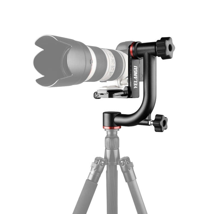 YELANGU  A201 360 Degree Horizontal Gimbal Tripod Head for DV and SLR Cameras (Black) - free shipping - PMC TechLife - Order now!