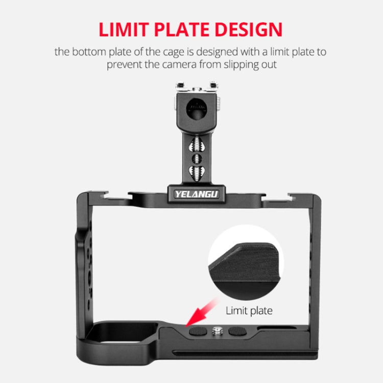 YELANGU C24 Video Camera Cage Stabilizer Kit with Handle for Sony Alpha 7C / A7C / ILCE-7C (Black) - free shipping - PMC TechLife - Order now!