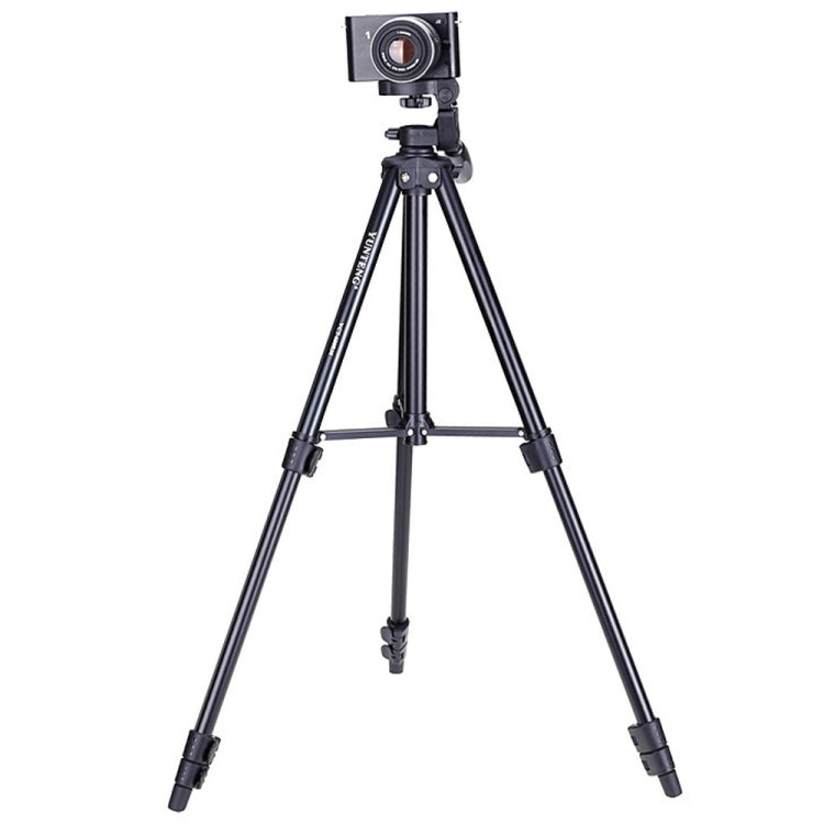 YUNTENG VCT-680RM 4-Section Folding Legs Aluminum Alloy Tripod Mount with Three-Dimensional Tripod Head for DSLR & Digital Camera, Adjustable Height: 46-138cm (Black) - free shipping - PMC TechLife - Order now!