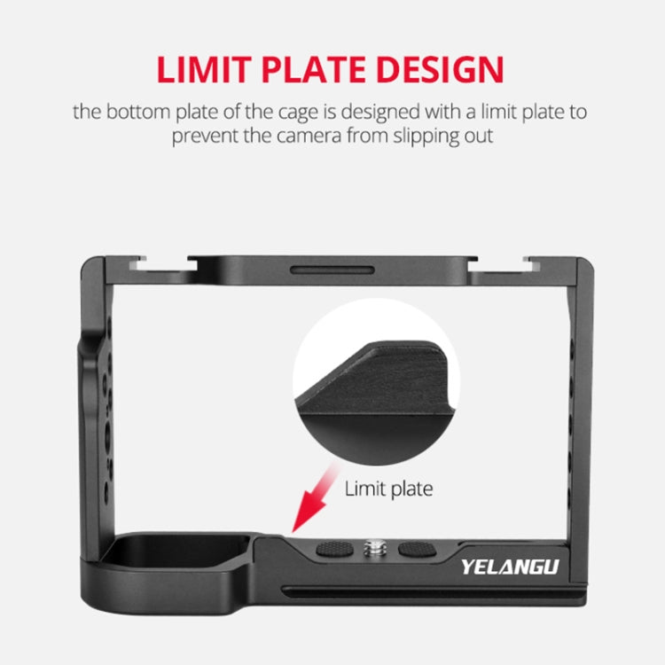 YELANGU C24 Video Camera Cage Stabilizer for Sony Alpha 7C / A7C / ILCE-7C (Black) - free shipping - PMC TechLife - Order now!