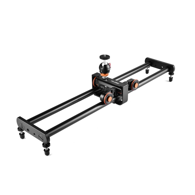 YELANGU L4X-60ET 60cm Splicing Slide Rail Track + Trolley Rail Buckle with Ballhead for SLR Cameras / Video Cameras (Black) - free shipping - PMC TechLife - Order now!