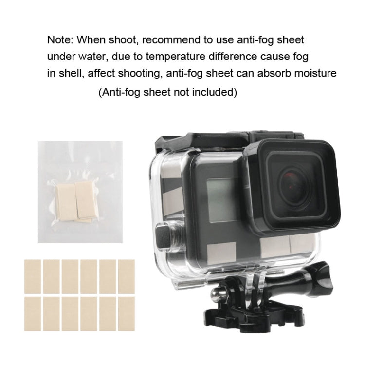 45m Waterproof Housing Protective Case + Touch Screen Back Cover for GoPro NEW HERO /HERO6 /5, with Buckle Basic Mount & Screw, No Need to Remove Lens (Transparent) - Waterproof Cases by PMC TechLife | Online Shopping South Africa | PMC TechLife | Buy Now Pay Later Mobicred