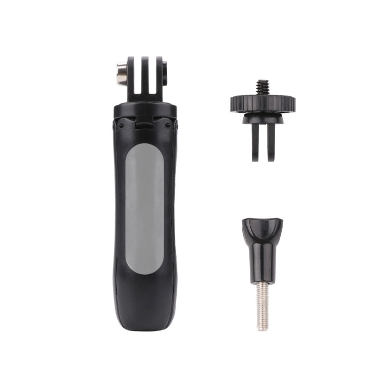 Multi-functional Foldable Tripod Holder Selfie Monopod Stick for GoPro Hero12 Black / Hero11 /10 /9 /8 /7 /6 /5, Insta360 Ace / Ace Pro, DJI Osmo Action 4 and Other Action Cameras, Length: 12-23cm (Grey) - Extendable Pole by PMC TechLife | Online Shopping South Africa | PMC TechLife