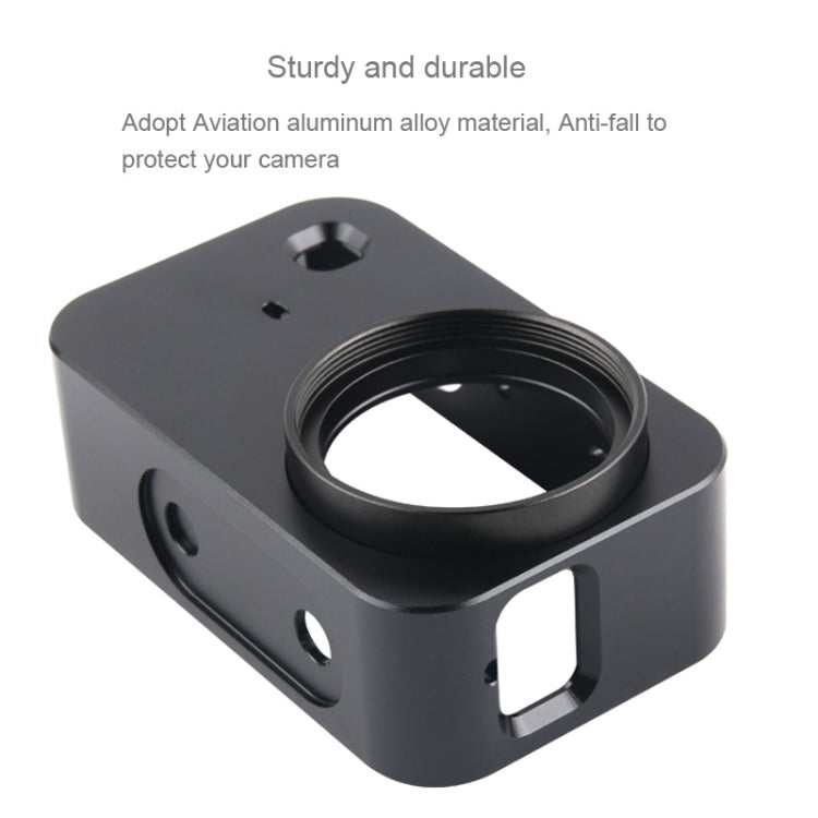 Housing Shell Aluminum Alloy Protective Cage with 37mm Filter Lens & Lens Cap & Screw for Xiaomi Mijia Small Camera (Black) - Metal Cases by PMC TechLife | Online Shopping South Africa | PMC TechLife | Buy Now Pay Later Mobicred