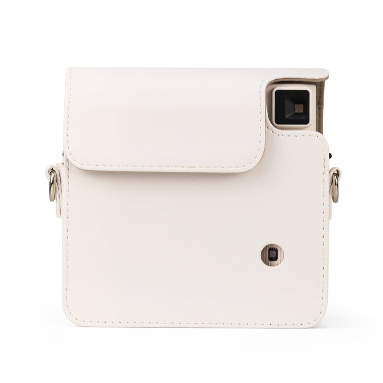 Full Body PU Leather Case Camera  Bag with Strap for FUJIFILM instax Square SQ1 (White) - Leather Bag by PMC TechLife | Online Shopping South Africa | PMC TechLife | Buy Now Pay Later Mobicred