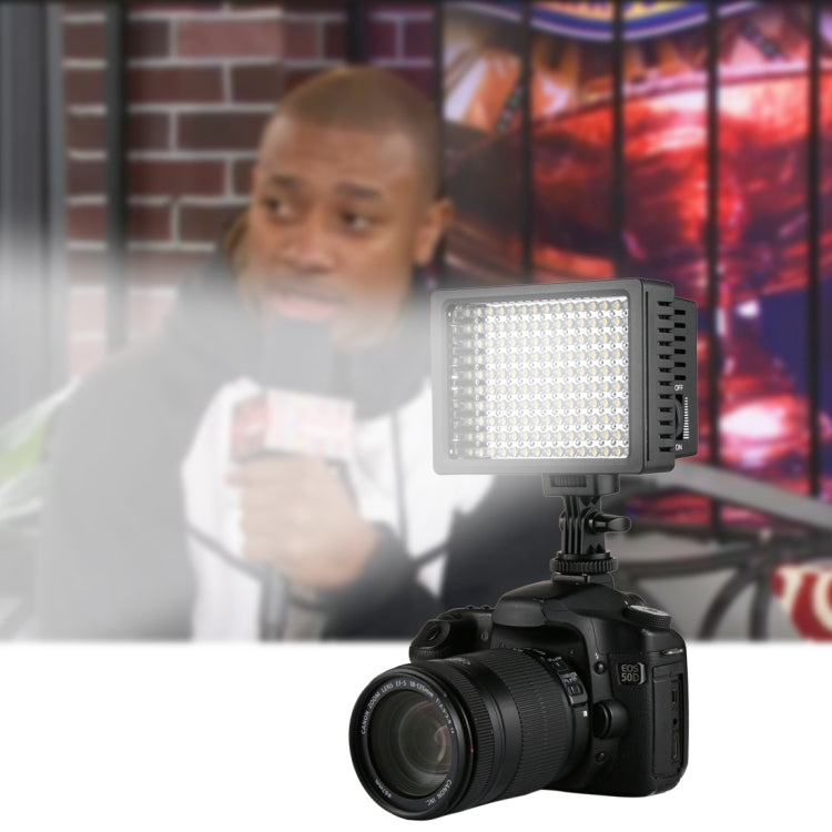 HD-160 White Light LED Video Light on-Camera Photography Lighting Fill Light for Canon, Nikon, DSLR Camera with 3 Filter Plates - free shipping - PMC TechLife - Order now!