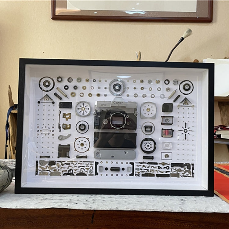 Non-Working Display 3D Mechanical Film Camera Rectangle Photo Frame Mounting Disassemble Specimen Frame, Model: Style 8, Random Camera Model Delivery - free shipping - PMC Jewellery - Order now!