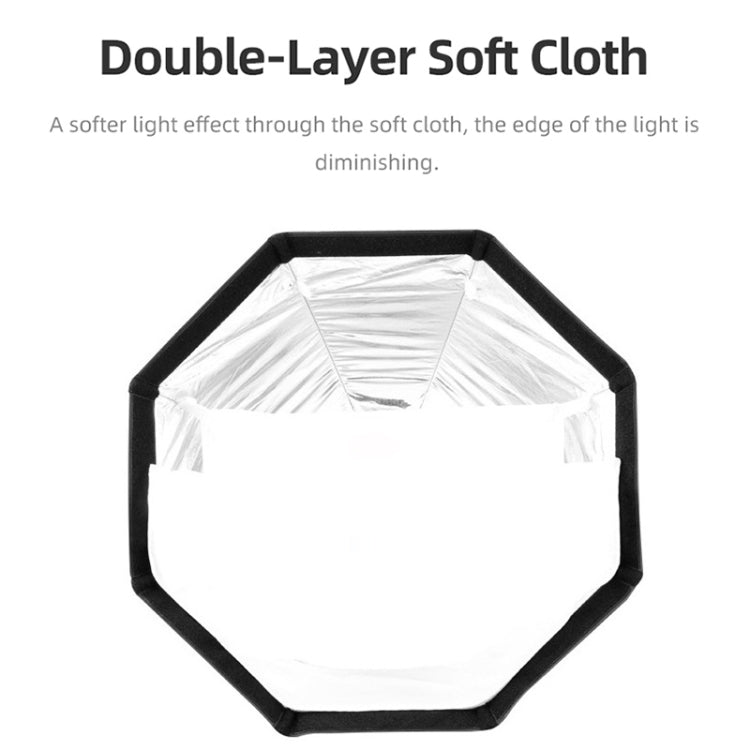 TRIOPO KX90 90cm Dome Speedlite Flash Octagon Parabolic Softbox Diffuser (Black) - free shipping - PMC TechLife - Order now!