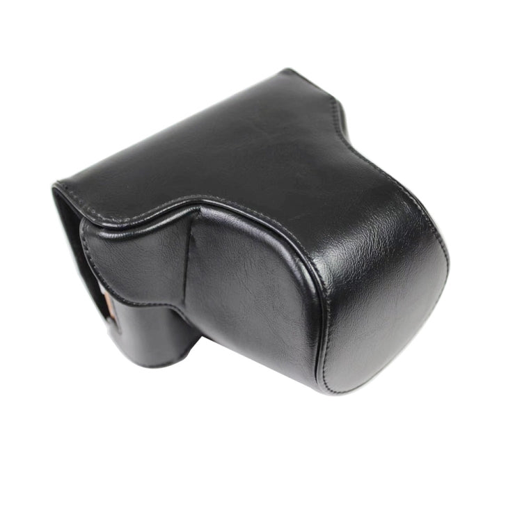 PU Leather Camera Full Body Case Bag with Strap for FUJIFILM X-A7 / X-A20 (15-55mm Lens) (Black) - Leather Bag by PMC TechLife | Online Shopping South Africa | PMC TechLife | Buy Now Pay Later Mobicred