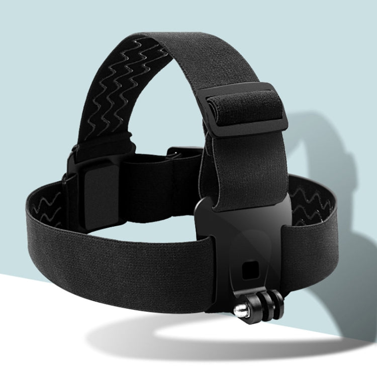 Elastic Mount Belt Adjustable Head Strap with Phone Clamp & Screw & S-type Adapter for GoPro HERO10 Black / HERO9 Black /8 /7 /6 /5, Xiaoyi and Other Action Cameras, Smarphones(Black) - Head Belt by PMC TechLife | Online Shopping South Africa | PMC TechLife | Buy Now Pay Later Mobicred