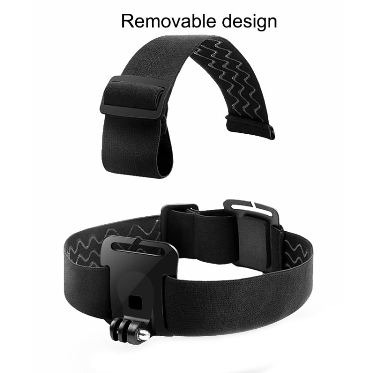 Elastic Mount Belt Adjustable Head Strap with Phone Clamp & Screw & S-type Adapter for GoPro HERO10 Black / HERO9 Black /8 /7 /6 /5, Xiaoyi and Other Action Cameras, Smarphones(Black) - Head Belt by PMC TechLife | Online Shopping South Africa | PMC TechLife | Buy Now Pay Later Mobicred