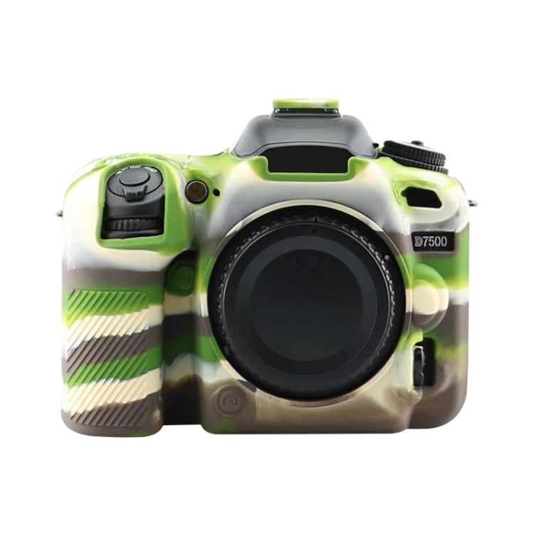 Soft Silicone Protective Case for Nikon D7500 (Camouflage) - Protective Case by PMC TechLife | Online Shopping South Africa | PMC TechLife | Buy Now Pay Later Mobicred