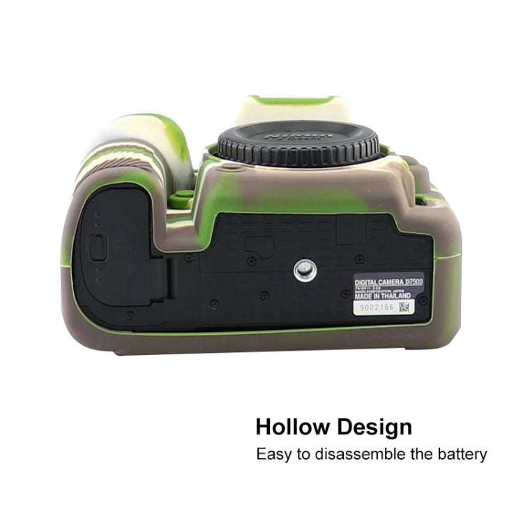 Soft Silicone Protective Case for Nikon D7500 (Camouflage) - Protective Case by PMC TechLife | Online Shopping South Africa | PMC TechLife | Buy Now Pay Later Mobicred