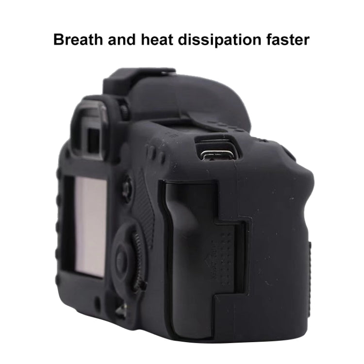 For Canon EOS 5D Mark II Soft Silicone Protective Case(Black) - Protective Case by PMC TechLife | Online Shopping South Africa | PMC TechLife