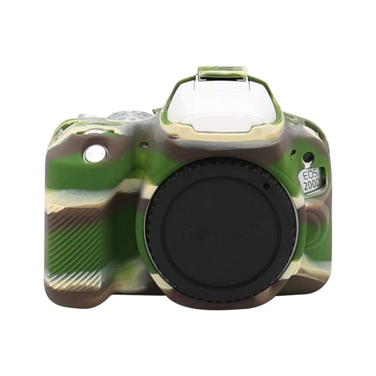 For Canon EOS 200D / EOS 200D Mark II Soft Silicone Protective Case(Camouflage) - Protective Case by PMC TechLife | Online Shopping South Africa | PMC TechLife | Buy Now Pay Later Mobicred