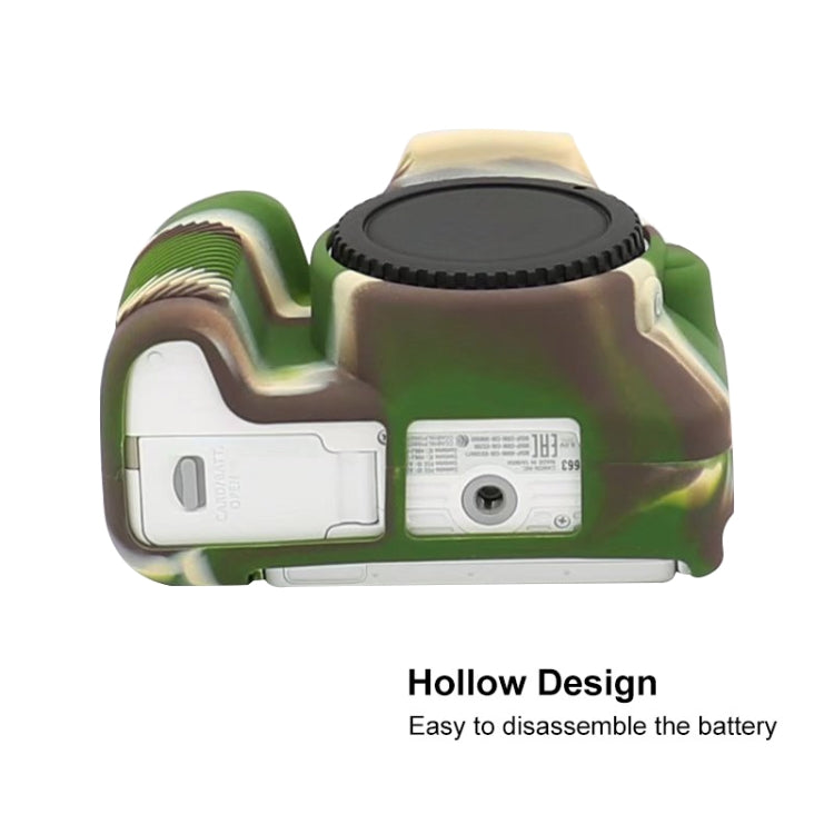 For Canon EOS 200D / EOS 200D Mark II Soft Silicone Protective Case(Camouflage) - Protective Case by PMC TechLife | Online Shopping South Africa | PMC TechLife | Buy Now Pay Later Mobicred