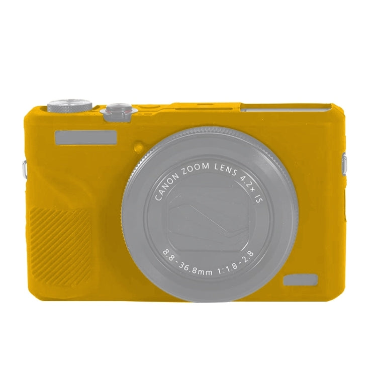 For Canon PowerShot G7 X Mark III / G7X III / G7X3 Soft Silicone Protective Case(Yellow) - free shipping - PMC TechLife - Order now!