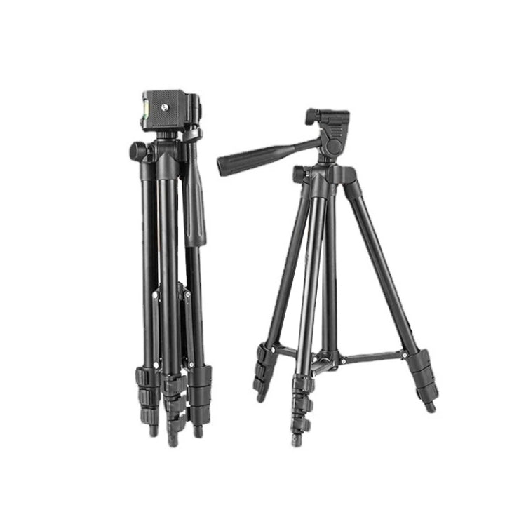 130cm 4-Section Folding Aluminum Alloy Tripod Mount with Three-Dimensional Head(Black) - free shipping - PMC TechLife - Order now!