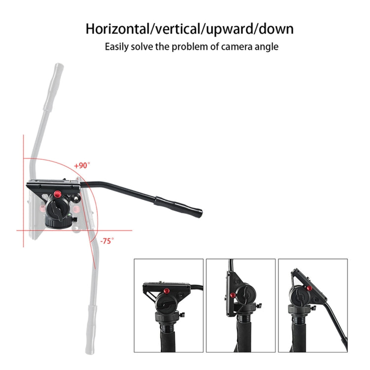 BEXIN VH-105 360 Degree Panorama Heavy Duty Tripod Action Fluid Drag Head (Black) - free shipping - PMC TechLife - Order now!