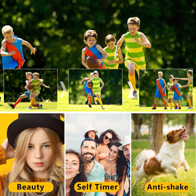 DC311 2.4 inch 36MP 16X Zoom 2.7K Full HD Digital Camera Children Card Camera, EU Plug(Black) - Children Cameras by PMC TechLife | Online Shopping South Africa | PMC TechLife | Buy Now Pay Later Mobicred