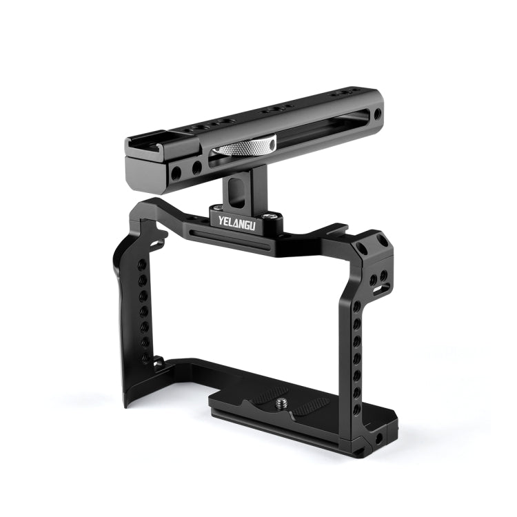 YELANGU C22 YLG0334B Video Camera Cage Stabilizer with Handle for Canon EOS R5/R6 (Black) - free shipping - PMC TechLife - Order now!
