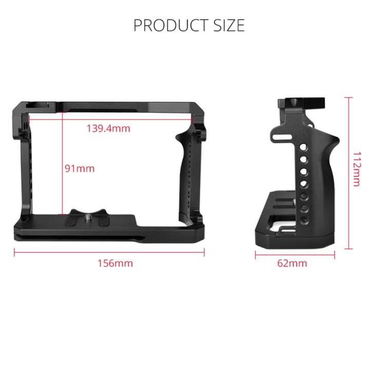 YELANGU C22-A YLG0334B-A Video Camera Cage Stabilizer for Canon EOS R5/R6/R(Black) - free shipping - PMC TechLife - Order now!