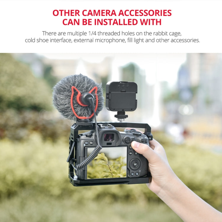 YELANGU C22-A YLG0334B-A Video Camera Cage Stabilizer for Canon EOS R5/R6/R(Black) - free shipping - PMC TechLife - Order now!