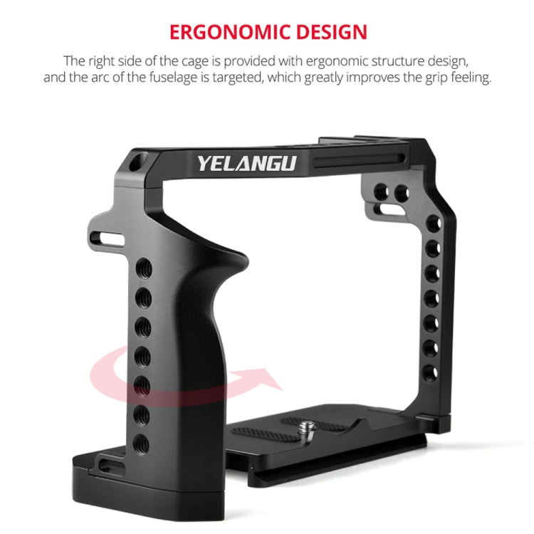 YELANGU C22-A YLG0334B-A Video Camera Cage Stabilizer for Canon EOS R5/R6/R(Black) - free shipping - PMC TechLife - Order now!