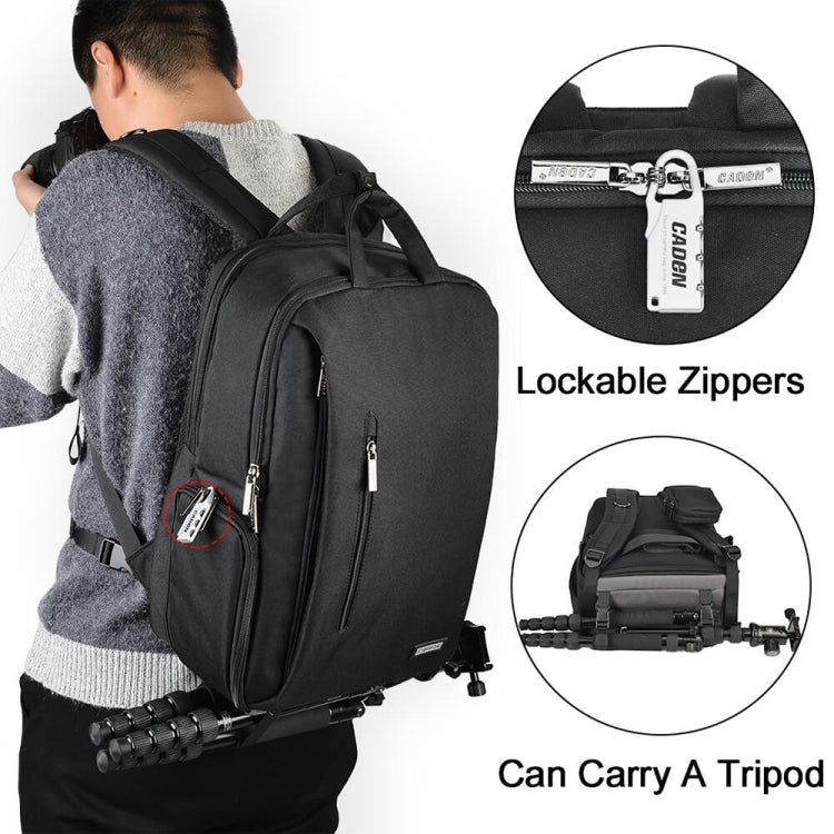 CADeN L5 III Multi-function Digital Camera Dual Shoulders Bag Backpack (Black) - free shipping - PMC TechLife - Order now!