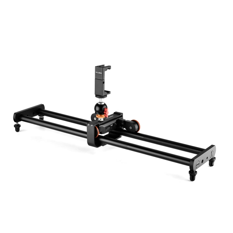 YELANGU L60E 60cm Slide Rail Track + L4 3-Wheel Video Dolly with Phone Clamp & Ballhead - free shipping - PMC TechLife - Order now!