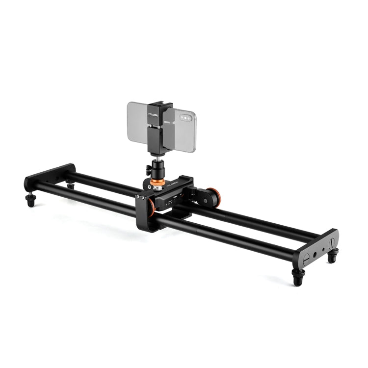 YELANGU L60E 60cm Slide Rail Track + L4 3-Wheel Video Dolly with Phone Clamp & Ballhead - free shipping - PMC TechLife - Order now!