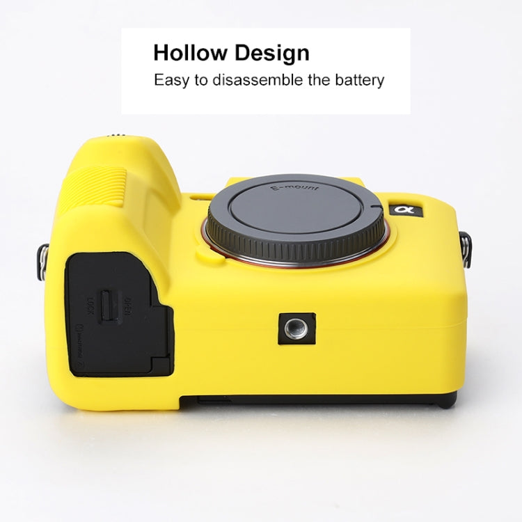 Soft Silicone Protective Case for Sony A7 IV (Yellow) - free shipping - PMC TechLife - Order now!