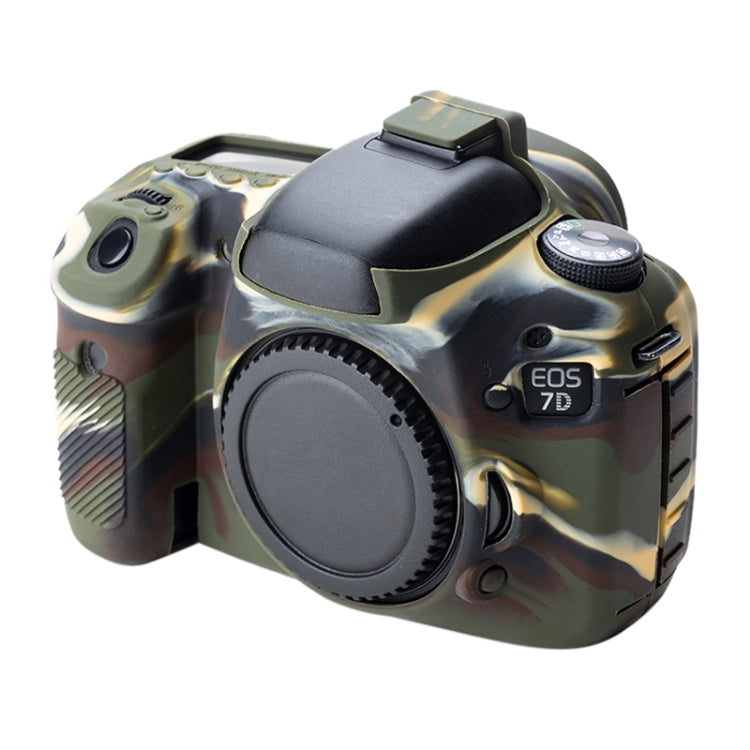 Soft Silicone Protective Case for Canon EOS 7D (Camouflage) - Protective Case by PMC TechLife | Online Shopping South Africa | PMC TechLife | Buy Now Pay Later Mobicred