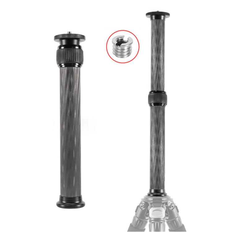 BEXIN P292C 236mm-396mm Tripod Extension Pole Carbon Fiber Center Column Tripod Extender(Black) - Monopods by BEXIN | Online Shopping South Africa | PMC TechLife | Buy Now Pay Later Mobicred