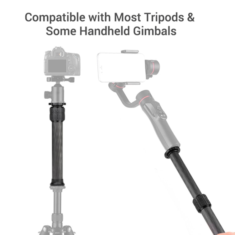 BEXIN P292C 236mm-396mm Tripod Extension Pole Carbon Fiber Center Column Tripod Extender(Black) - Monopods by BEXIN | Online Shopping South Africa | PMC TechLife | Buy Now Pay Later Mobicred