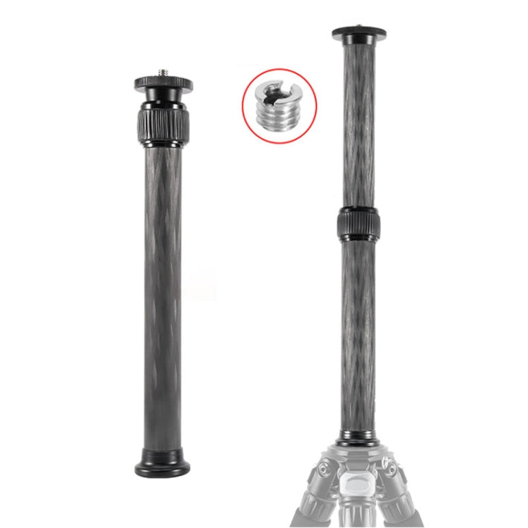 BEXIN P222C 234mm-393mm Tripod Extension Pole Carbon Fiber Center Column Tripod Extender(Black) - Monopods by BEXIN | Online Shopping South Africa | PMC TechLife | Buy Now Pay Later Mobicred