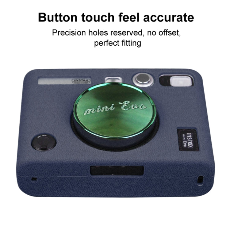 Soft Silicone Protective Case for FUJIFILM instax mini Evo (Blue) - Protective Case by PMC TechLife | Online Shopping South Africa | PMC TechLife | Buy Now Pay Later Mobicred