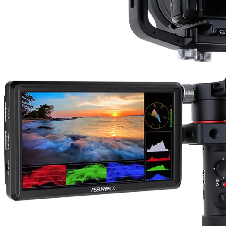 FEELWORLD FW568 V3 6 inch 3D LUT DSLR Camera Field Monitor, IPS Full HD 1920 x 1152,  Support HDMI Input Output Tilt Arm - free shipping - PMC TechLife - Order now!