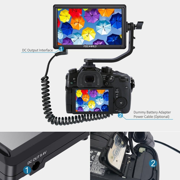 FEELWORLD FW568 V3 6 inch 3D LUT DSLR Camera Field Monitor, IPS Full HD 1920 x 1152,  Support HDMI Input Output Tilt Arm - free shipping - PMC TechLife - Order now!